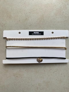 Set de choker por tres - comprar online