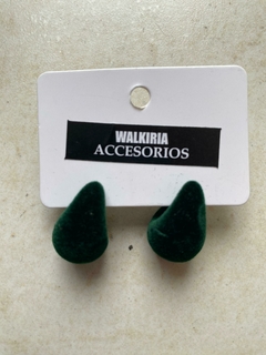 Aros gota terciopelo - comprar online