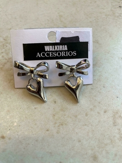 Aros moño corazón