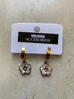 Aros flor strass en internet