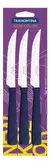 NEW KOLOR CUCHILLO TRAMONTINA AZUL - 3 PZS