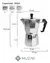 CAFETERA ITALIANA ALUMINIO PULIDO GRIS HUDSON 6 TAZAS - comprar online