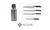 SET DE 4 CUCHILLOS HUDSON DE ACERO INOX C/ANTIADHERENTE NEGRO HOLDER BASIC - comprar online