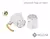 CAFETERA ITALIANA ALUMINIO ESMALTADA BLANCA HUDSON 6 TAZAS - Muzar