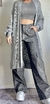 Saco largo lana trenzado CALYPYO - tienda online