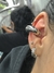 Ear cuff chunky medium silver - comprar online