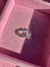Argollas heart strass silver