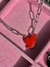 Collar red arrow heart
