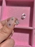 Argollas mini star strass silver