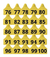 25 Brincos Grandes 6,8x5,8cm Numerados Para Bovinos Ovinos - comprar online