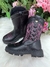 Bota Nilqi Texana Isabella Preto e Pink (BTNLTXNISAPRTPNK)