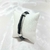 BRACELETE COURO PRETO LINHAS BRANCAS PLACA SILVER BCCPLBPS80172 - comprar online