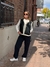 Jeans semi cargo tobillero