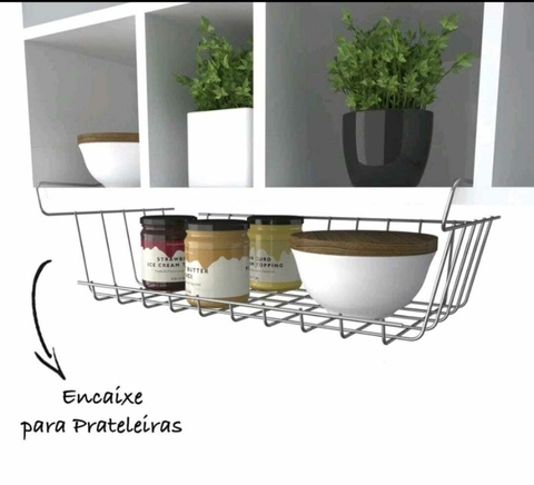 Suporte Aramado Para Prateleira