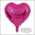 GLOBO CORAZON FUCCIA 45