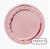 PLATO CHICO METALIZADO ROSA GOLD X 10