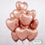 GLOBO CORAZON ROSA GOLD 45