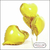 GLOBO CORAZON DORADO 45