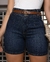 Bermuda Jeans Meia Coxa Feminina Cintura Alta com Cinto - Marca Consciência Jeans na internet