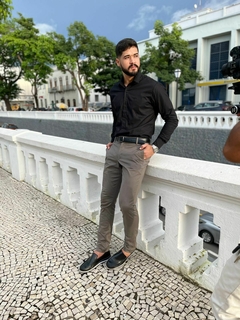 Camisa social LF Off white na internet