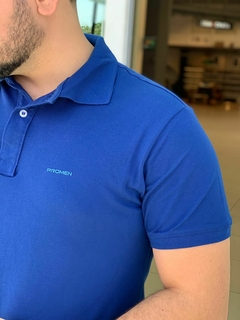 POLO PIQUET PROMEN - AZUL ROYAL na internet