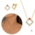 conjunto cravejado com micros Zircônia e Zircônia na cor rubi-banhada ouro 18 K - comprar online
