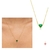 colar com pingente coração verde tam; 45cm + 5cm extensor -banhada a ouro 18 K - comprar online