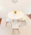 Conjunto Eiffel Mesa Redonda com 4 Cadeiras Alegra Pé Palito - comprar online