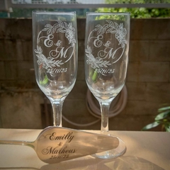 Taça Gallant Espumante Personalizada - Vanessa Garcia Artesanato