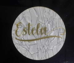 Placa em Acrílico com Iniciais na internet