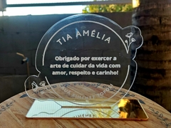 Placa de Homenagem, Quadro, Centro de Mesa, Topo de Bolo Personalizado em Acrílico de 2mm - comprar online