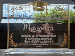 Placa de Homenagem, Quadro, Centro de Mesa Personalizado em Acrílico de 5mm - loja online
