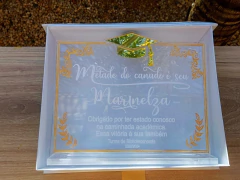 Placa de Homenagem, Quadro, Centro de Mesa Personalizado em Acrílico de 5mm na internet