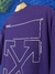 Oversized Off White Purple