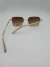Óculos de Sol Premium – VA6142 – Dourado com Marrom - comprar online