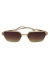 Óculos de Sol Premium – VA6142 – Dourado com Marrom - loja online