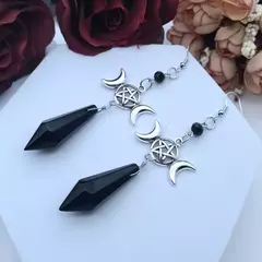 TRIPLE MOON GODDESS EARRINGS - comprar en línea