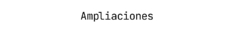 Banner de la categoría Ampliaciones