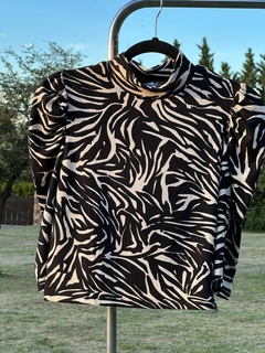 Remera lanilla estampada - comprar online