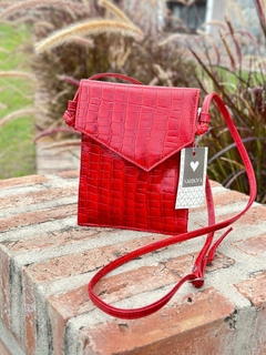 Bandolera Lotus Croco - comprar online