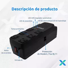 Estabilizador de tensión Lyonn TCA-1200N-V 1200VA - comprar online