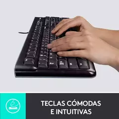 Teclado y Mouse c/Cable LOGITECH MK120 Negro - comprar online