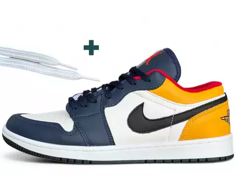 Nike Air Jordan 1 Low 'White Deep Royal Blue'