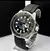 Relogio Rolex Submariner preto p/borracha - Linha Ouro a prova dagua