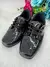 Sapato Social D Milan Preto Verniz Detalhes