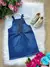 Jardineira Blogueirinha Jeans Ursinho Lolo - Minúsculos Kids