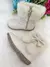 Bota/Coturno Flor Di Mila Zoe Off-Marfim - Minúsculos Kids