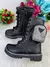 Bota/Coturno infantil Nilqi Malu Bolsinha Cano Alto Preta - Minúsculos Kids