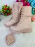 Bota/Coturno Nilqi Malu Bolsinha Cano Alto Rose