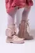 Bota/Coturno Nilqi Malu Bolsinha Cano Alto Rose - Minúsculos Kids